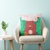 Coussin de la famille de porcs (Chaise)