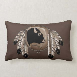Coussin de la faune tribale Coussins de Buffalo