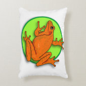 Coussin de la grenouille orange (Devant(Vertical))