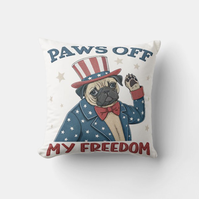 coussin de la liberté des amoureux de les chiens (Recto)