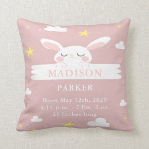 Coussin de la petite fille Bébé Cute Bunny