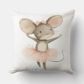 Coussin de la souris Ballerina adorable, jolie crè (Recto)