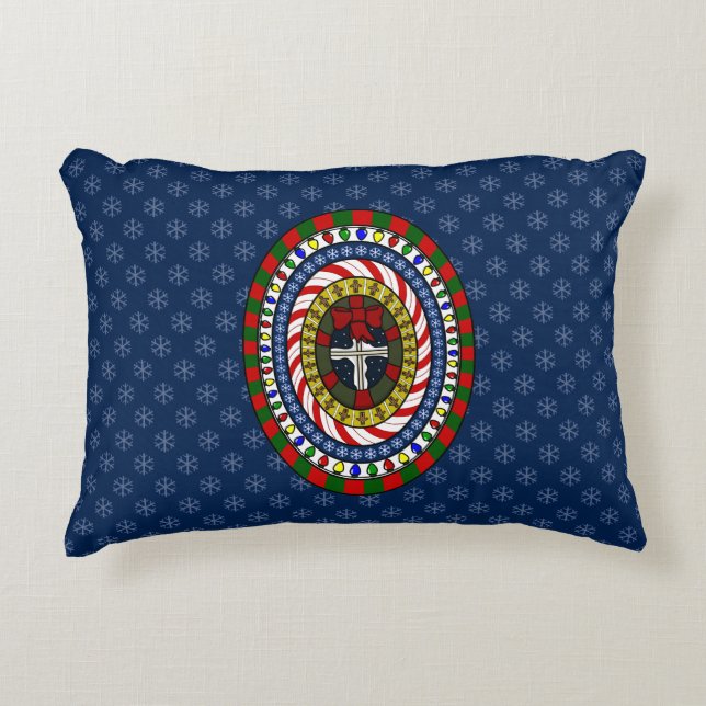 Coussin de l'accent de Noël (Devant)