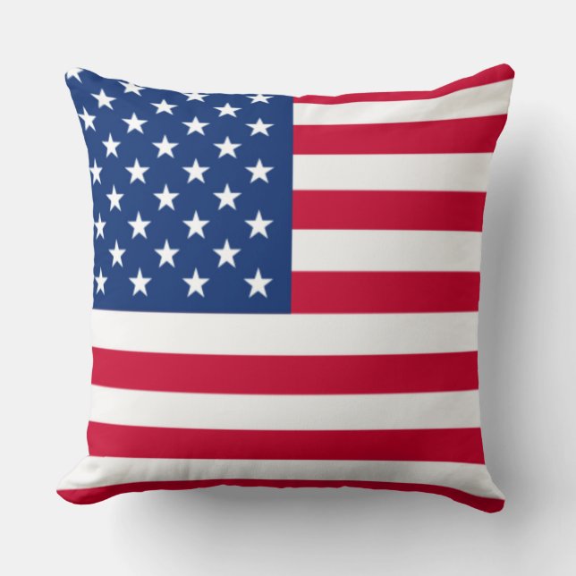 Coussin de l'accent du drapeau patriotique américa (Recto)