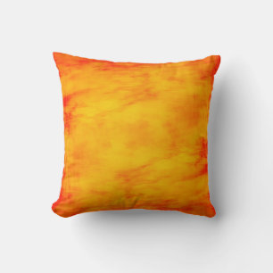 Coussin de lance rouge-orange chaud