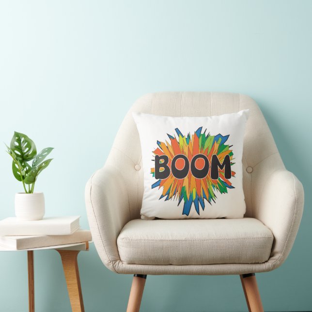 Coussin de lancement d'explosion de bande dessinée (Chaise)
