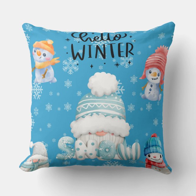 coussin de lancement d'hiver (Recto)