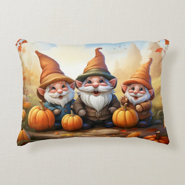 Coussin de Lancement Gnome d'Automne (Devant)