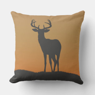 Coussin de lancer aurore cerf de Virginie