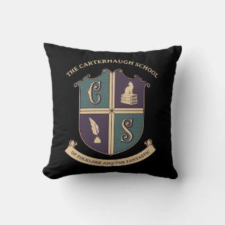 Coussin de lancer avec logo de l'école Carterhaugh