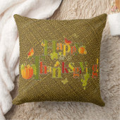 Coussin de lancer Bonne Action de grâce (Couverture)