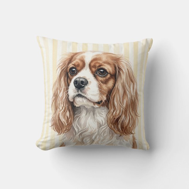 Coussin de lancer Cavalier King Charles Spaniel aq (Recto)