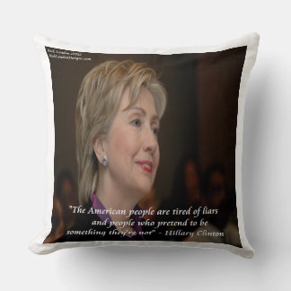 Coussin de lancer Citation d'Américains en colère