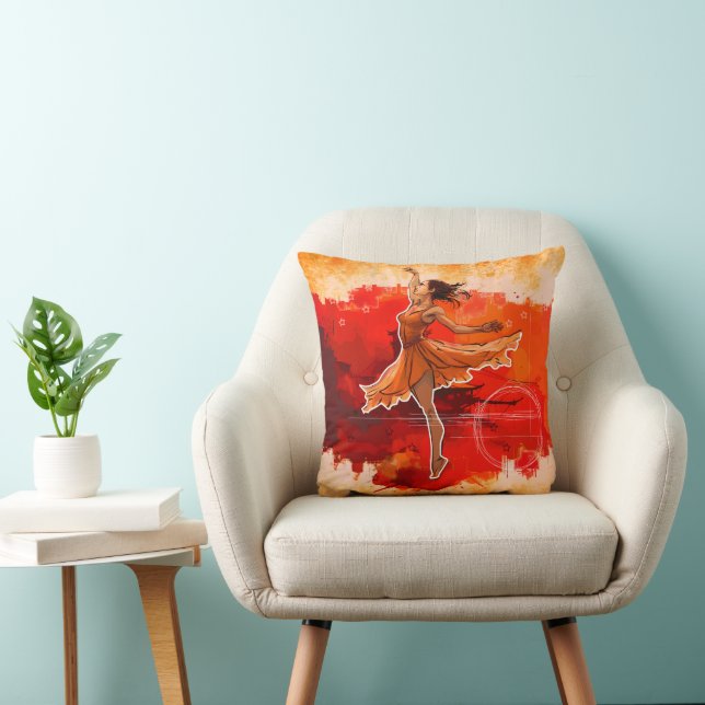 Coussin de lancer de ballerine Balletcore – Décora (Chaise)