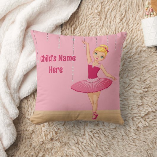 Coussin de lancer de ballerine blonde (Couverture)