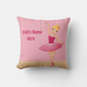 Coussin de lancer de ballerine blonde (Recto)