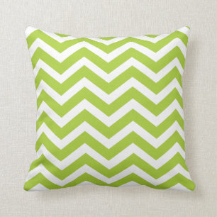 Coussin de lancer de Chevron de vert de chaux