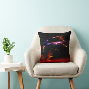 coussin de lancer de danse de voiture violette