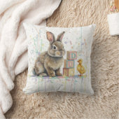 Coussin de lancer de lapin de Pâques (Couverture)