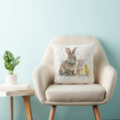 Coussin de lancer de lapin de Pâques (Chaise)