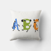Coussin de lancer de lettre ABC (Verso)