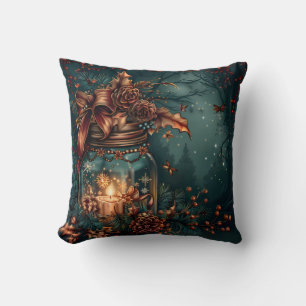Coussin de lancer de pays des merveilles d'hiver