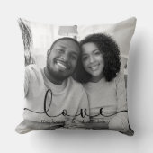 Coussin de lancer de photo de famille (Recto)