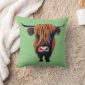 Coussin de lancer de vache Highland/coussin (Couverture)