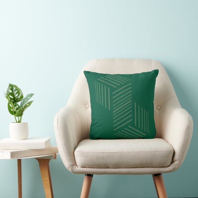 Coussin de lancer d'illusion optique isométrique v (Chaise)