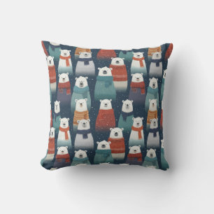 Coussin de lancer d'ours d'hiver