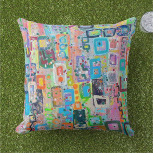 Coussin de lancer extérieur 20 x 20 Block Party