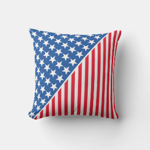 Coussin de lancer extérieur - Étoiles et bandes pa