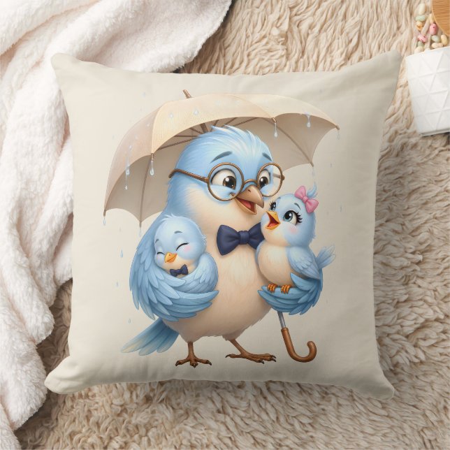 Coussin de lancer oiseau père Cadeau papa (Couverture)