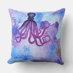 Coussin de lancer pieuvre - La vie sous la mer