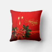 Coussin de Lancer pour Joyeuses Fêtes (Verso)