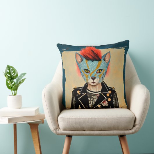 Coussin de lancer Rock and Roll Kitty  (Chaise)