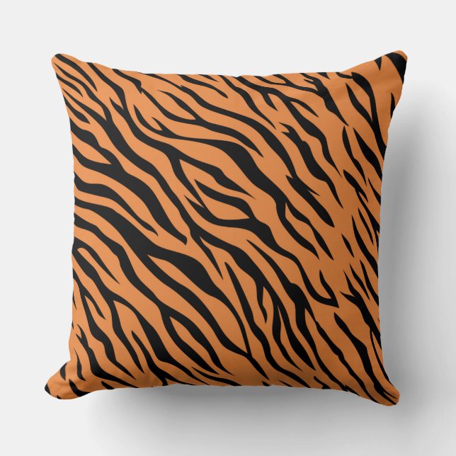 Coussin de lancer Tigre 20" x 20" (Recto)