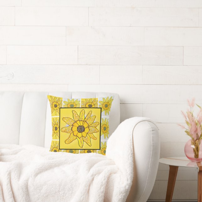 Coussin de lancer Tournesol (Canapé)