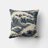 Coussin de lancer vague japonaise (Verso)
