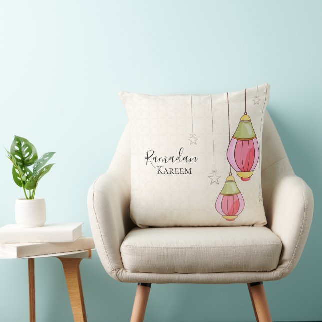 Coussin de lanterne de Ramadan coloré (Chaise)