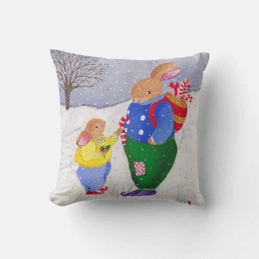 Coussin de lapins de neige (Recto)