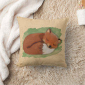 Coussin de l'aquarelle Sleepy Fox (Couverture)