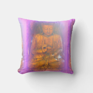 coussin de l'aura buddha violet