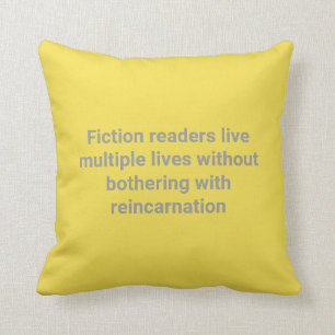 coussin de lecture, coussin, gris, jaune