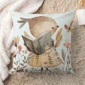 Coussin de lecture d'oiseaux mignons, animal adora (Couverture)