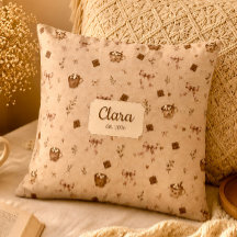 Coussin de lecture personnalisé Chocolat Chaud Coz