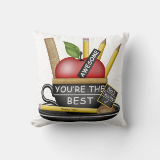 Coussin de l'enseignant Apple Teacup