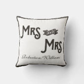 Coussin De lesbienne coeur pour toujours toujours (Verso)