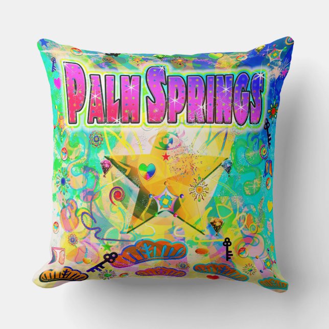 Coussin de l'heure d'époque de Palm Springs (Recto)