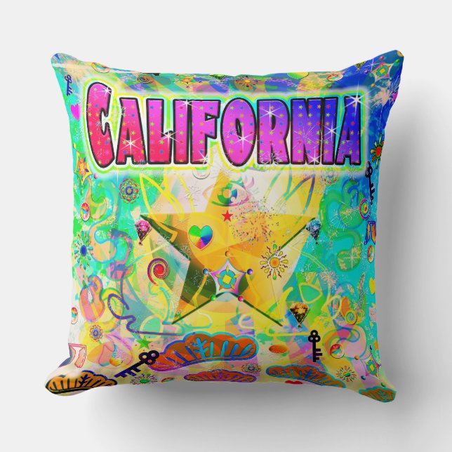 Coussin de l'heure Epoch de Californie (Recto)